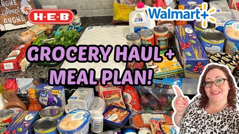 🛒💲big Weekly Grocery Haul And Meal Plan 💲🛒 Big Weekly Grocery Haul