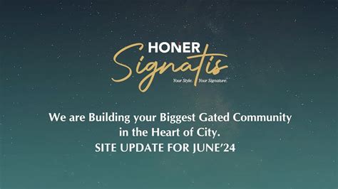 Site Update For June Honer Signatis Spacious Bhk