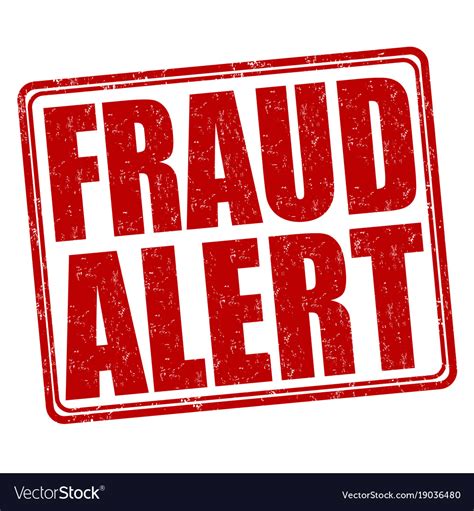 Fraud Alert Stamp Royalty Free Vector Image Vectorstock