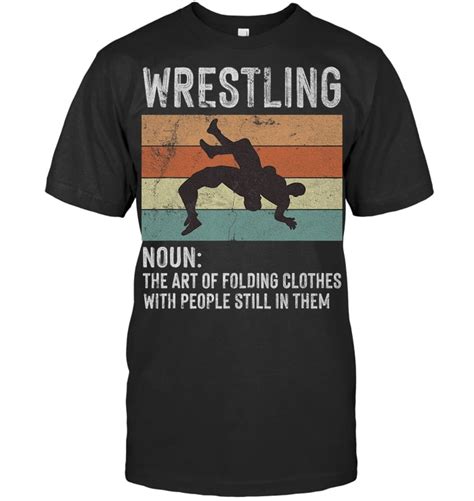 Wrestling Noun Wrestler Definition Folding Clothes Wrestle Wrestling T