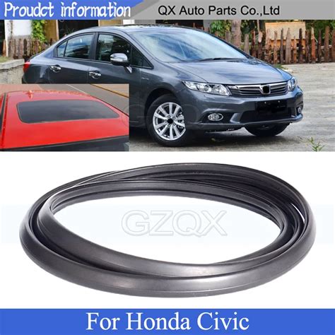 Capqx Sunroof Window Rubber Seal For Honda Civic Sunroof