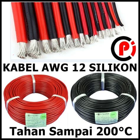 Jual Kabel Silicon AWG 12 Super Flexible Tahan 200 Drajat Celcius AWG12