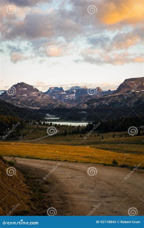 Mount St. Helens Volcano and the Blast Zone Landscape Stock Image ...