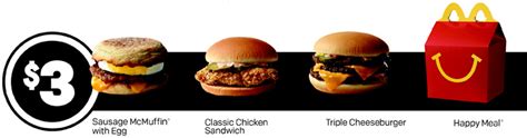 Mcdonalds 1 2 3 Dollar Menu Items Ventarticle