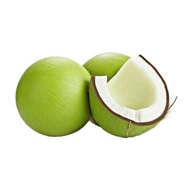 Fresh Green Coconuts Isolated On Background Fresh Background