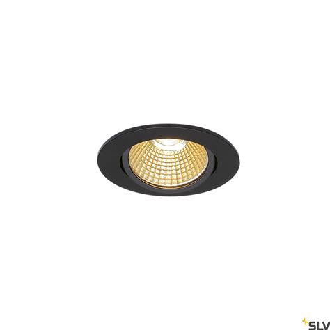 New Tria I Cs Led Round Recessed Ceiling Light Black K Lm