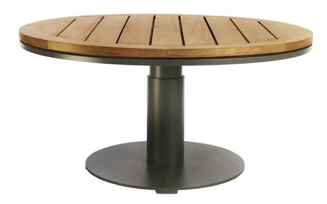 Table Contemporaine PENINSULA SUTHERLAND En Teck Ronde De Jardin