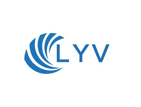 LYV abstract business growth logo design on white background. LYV ...