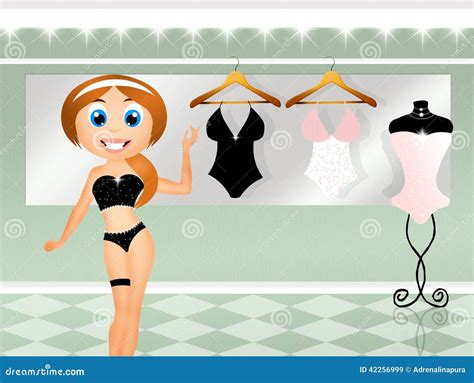 Underwear Shop Stock Illustration Illustration Of Joyful 42256999