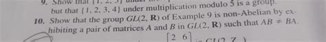 Solved But That 1 2 3 4 Under Multiplication Modulo 5 Is Chegg