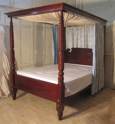 Large Mahogany Ft Four Poster Bed Antiques Atlas