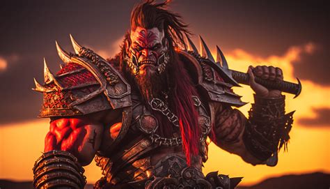 Red Orc Battle Chief By Mathiasjudias On Deviantart