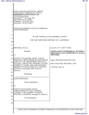 Fillable Online Stipulation And Order Re Stipulation With Proposed