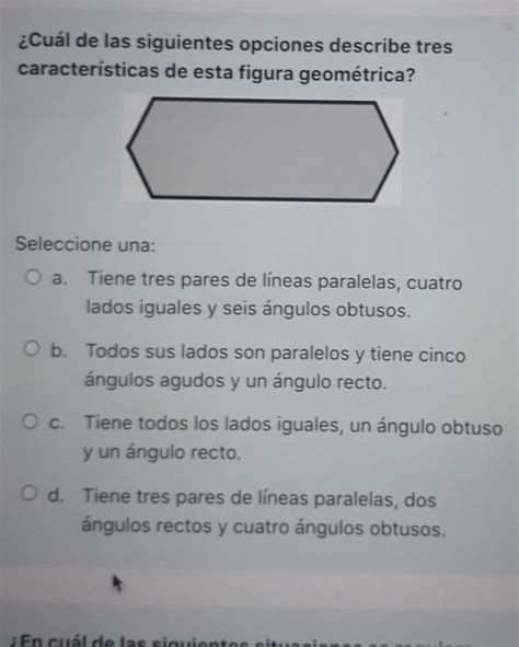 Cuál de las siguientes opciones describe trescaracterísticas de esta