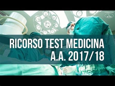 Ricorso Test Medicina A A Youtube