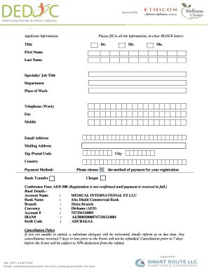 Fillable Online Ema Applicant Information Please Fill In All The