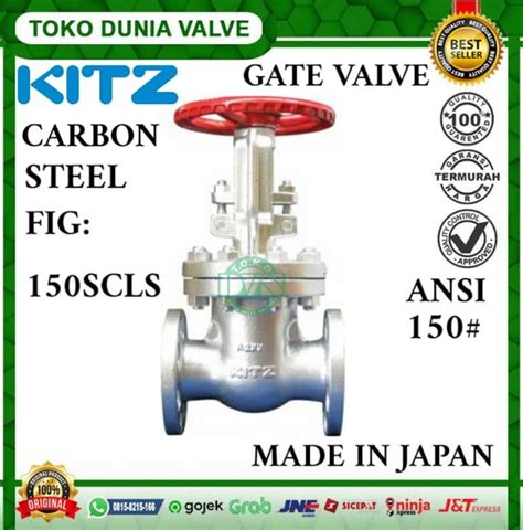 Jual Kitz Gate Valve Inchi Flange Ansi Carbon Steel A Fig