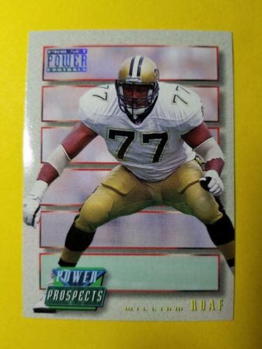 Hof William Roaf Rc Rookie Pp New Orleans Saints La Tech Pro