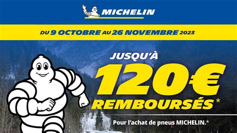 Promotion Pneus Michelin jusqu à 120 Offerts