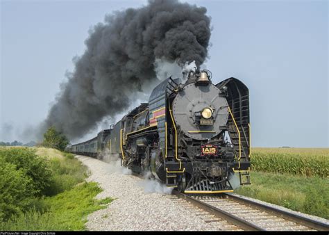 IAIS 6988 Iowa Interstate Railroad Steam 2-10-2 at Mitchellville, Iowa ...