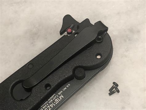 Flat Black Titanium Deep Carry Pocket Clip For Crkt M Zlek Etsy