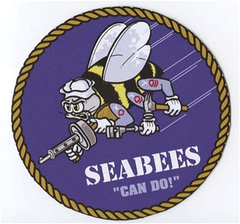 55 Seabees Car Magnet Vinyl Decal Us Navy Military Construction