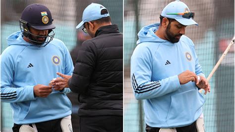 Rohit Sharma Suffers Thumb Injury During A Net Session On The Eve Of