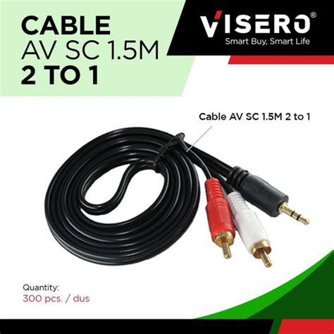 Jual Visero Kabel Rca Cable Rca Keluar Mini Stereo M Meter