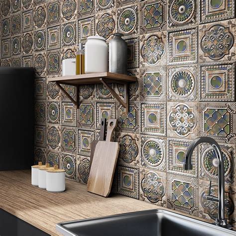 MAINZU TILE ANTICATTO COLOR METAL EFFECT 20X20