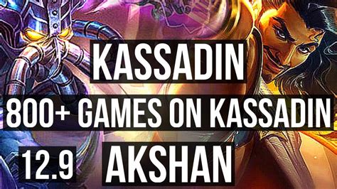 KASSADIN Vs AKSHAN MID 1 8M Mastery 18 3 8 800 Games Godlike