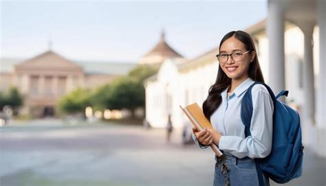 Young Nepali Student With Notebook Ready For Study Premium Ai