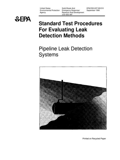 Pipeline Leak Detection System Pdf Pdf United States Environmental