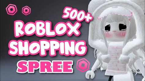 500 Robux Shopping Spree Roblox Youtube