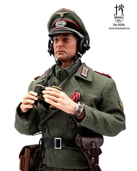 Ww2 German Panzer Commander Green Deluxe Version Brown Art 16