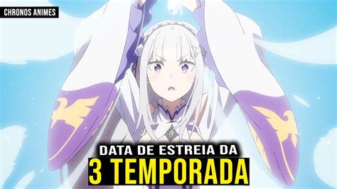 RE ZERO 3 TEMPORADA DATA DE LANÇAMENTO YouTube