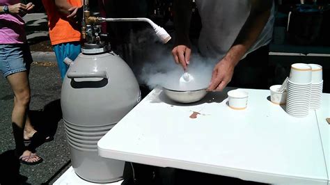 Making Ice Cream With Liquid Nitrogen Youtube