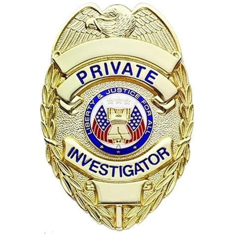 PRIVATE INVESTIGATOR BADGE HEAVY DUTY