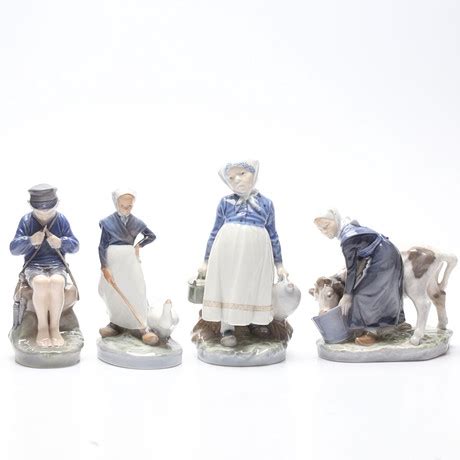 Figuriner St Porslin Royal Copenhagen Danmark Keramik Porslin