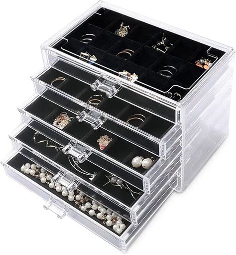 Amazon Frebeauty Acrylic Jewelry Organizer Earring Organizer Box