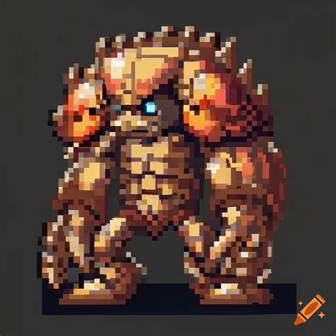 Crab Man With Scorpion Tail In Pixel Art Style For Rpg Game On Craiyon