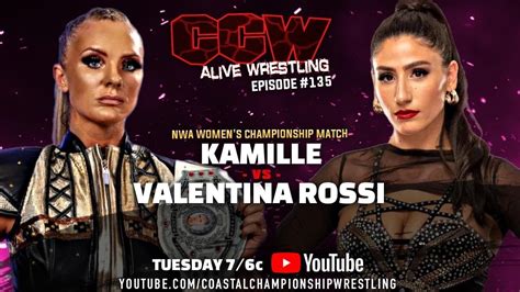 Ccw Alive Wrestling Episode 1 135 Rossi Kamille Feat Kamille Valentina Rossi Nwa Women S