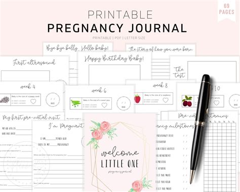 The Ultimate Pregnancy Journal Printable Pregnancy Journal Pregnancy Planner Expecting Mom