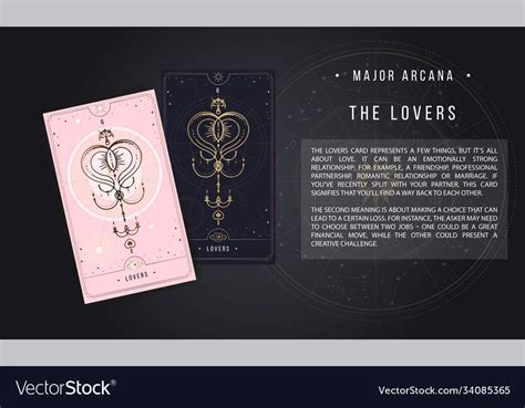 Major Arcana Minor Arcana Secret Card Black Vector Image