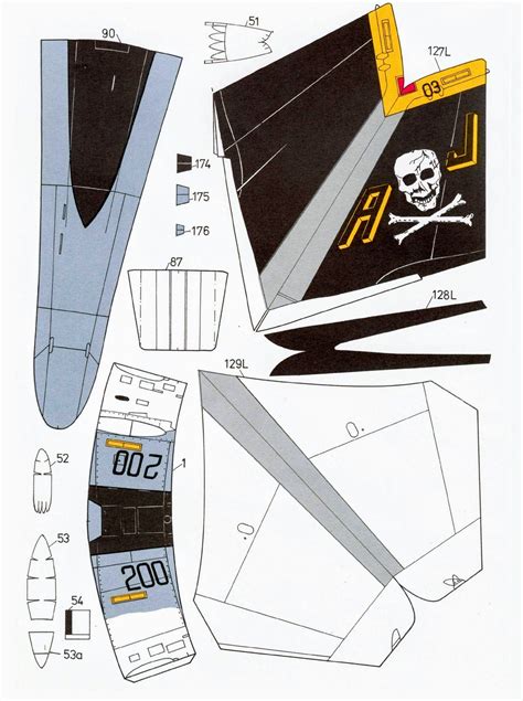 Paper Aircraft Card Model Jolly Roger Model Planes Paper Models