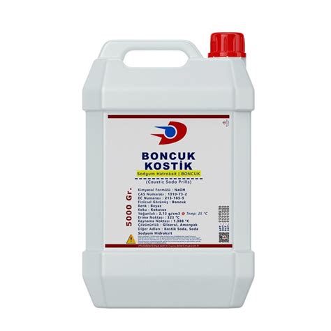 Boncuk Kostik Soda Lavabo Açıcı Sodyum Hidroksit 5 Kg Fiyatları