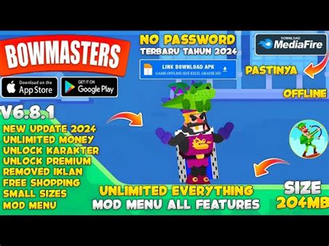 Bowmasters Mod Apk Terbaru Versi Unlock All