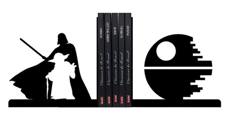 Aparador De Livros Star Wars Darth Vader Estrela Da Morte