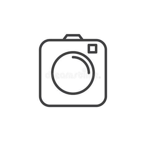 Photo Camera Outline Icon Stock Vector Illustration Of Perfect 110289959