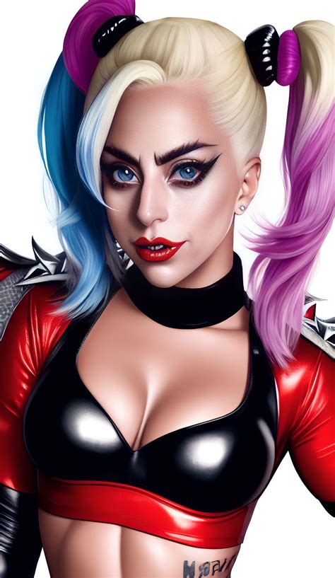 My concept of Lady Gaga as Harley Quinn. by AIARTCONCEPTS on DeviantArt