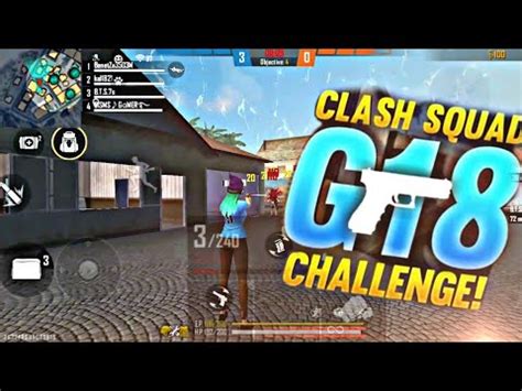 ONLY G18 Challenge In Clash Squad Rank Unbelievable Game YouTube